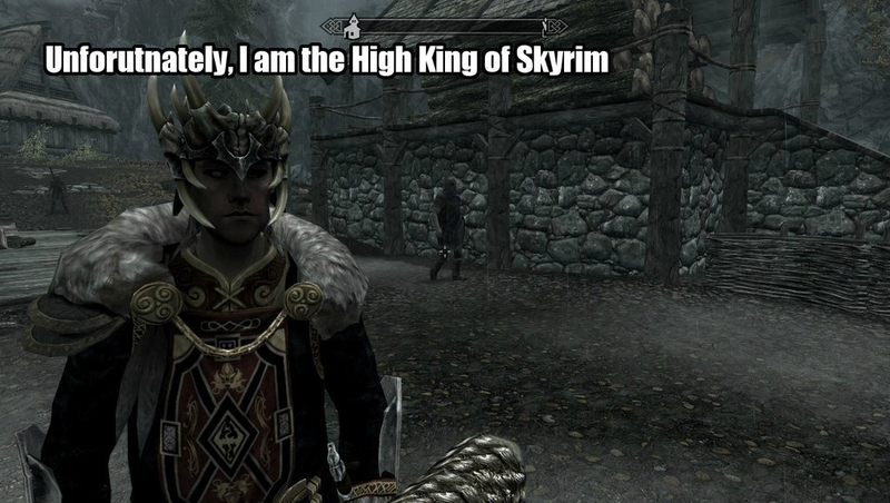 Illustration for article titled Okay, Maybe The High King of Skyrim Can Be A Nice Guy. Sorta.